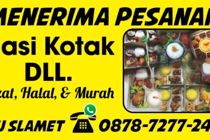 Menerima Pesanan Nasi Kotak Vector Corel