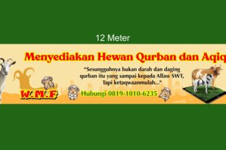 Menyediakan Hewan Qurban dan Aqiqah Banner Vector