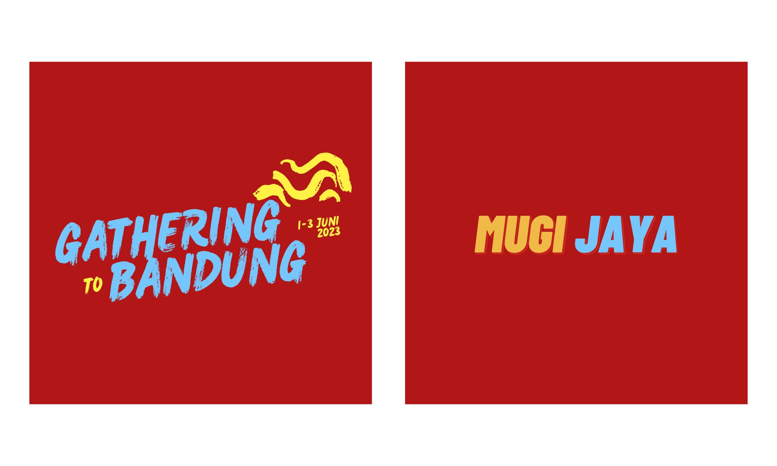 Mugi Jaya Gathering to Bandung Banner Desain CorelDraw