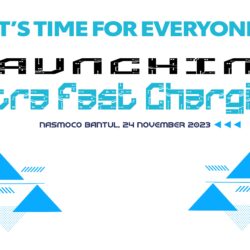 Nasmoco Backdrop Event Launching Ultra Fast Charging Desain Vector