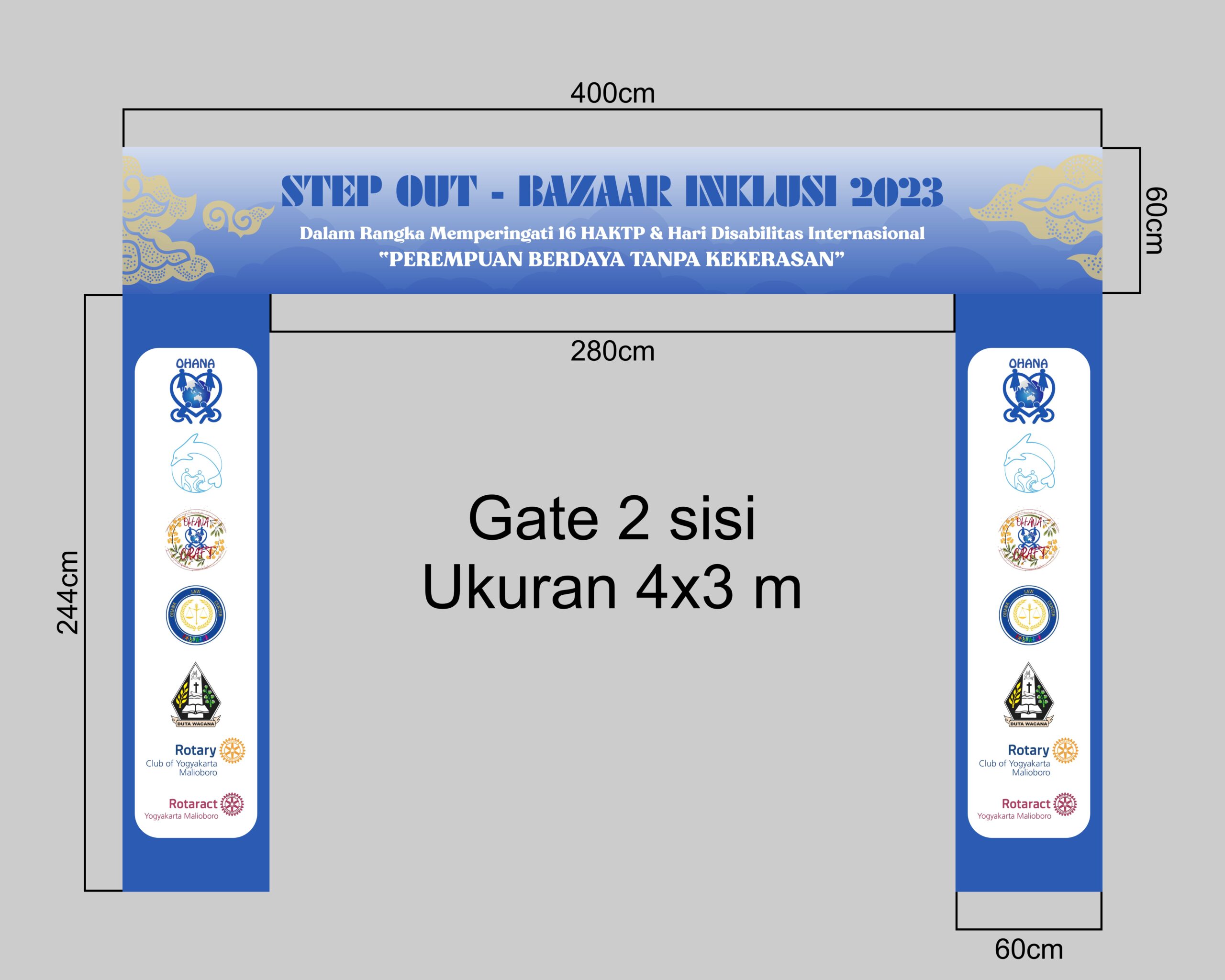 Ohana Event Bazaar di UKDW Jogja Desain Vector