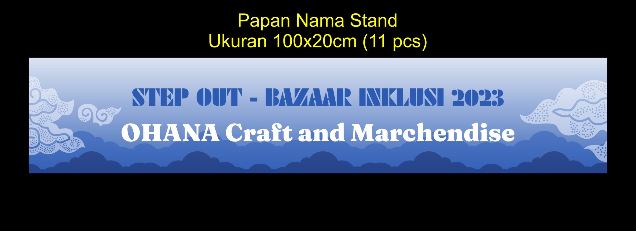 Ohana Event Bazaar di UKDW Jogja Desain Vector