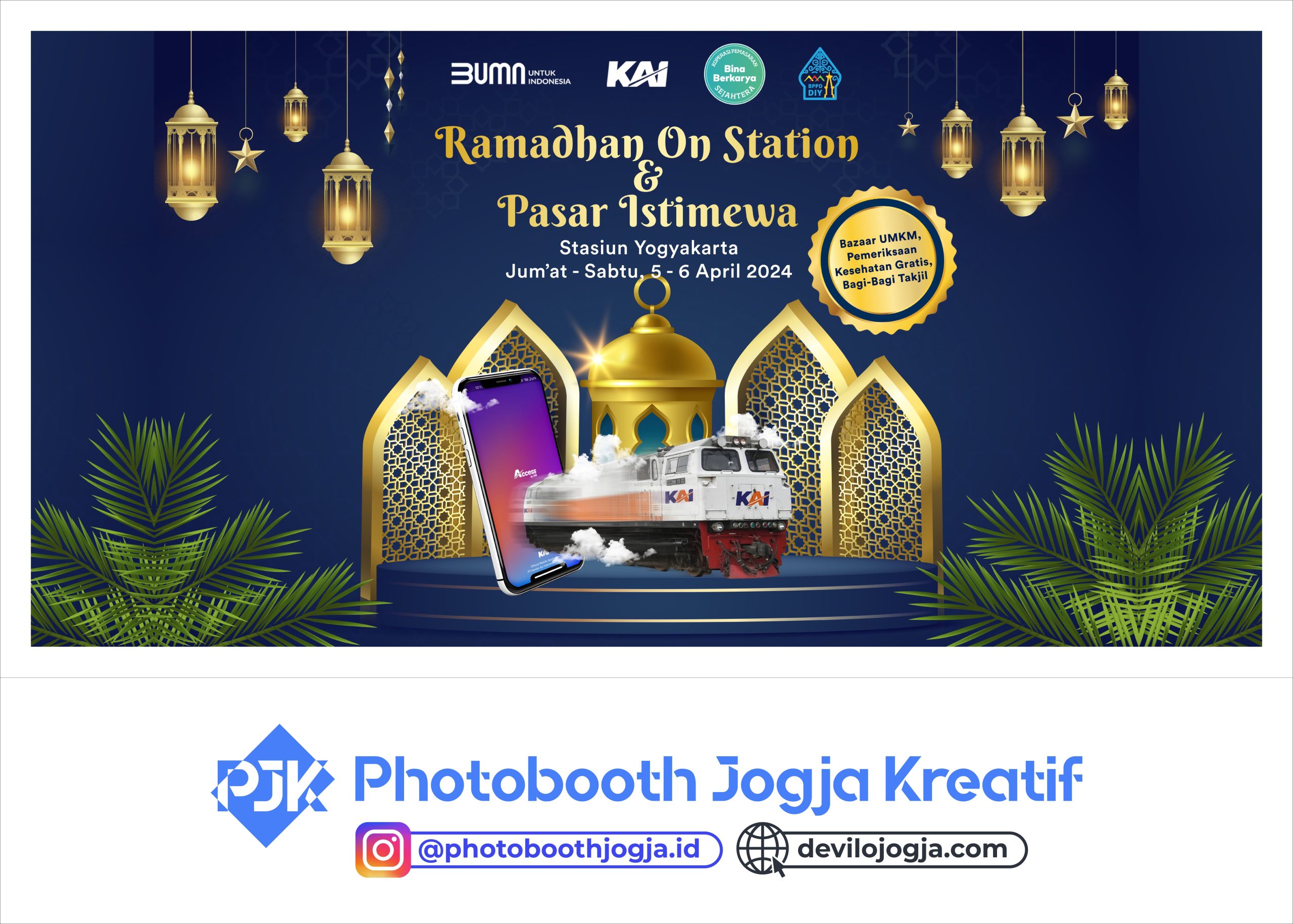 PT KAI Jogja Backdrop Photobooth