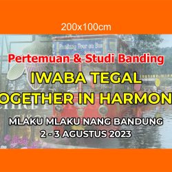 Pertemuan & Studi Banding IWABA TEGAL Banner Desain Vector