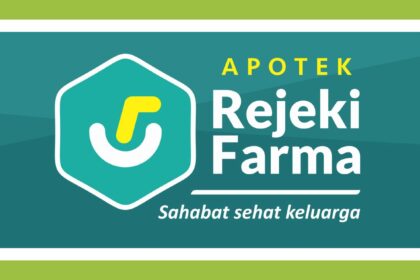 Rejeki Farma Apotek Logo dan Banner Vector