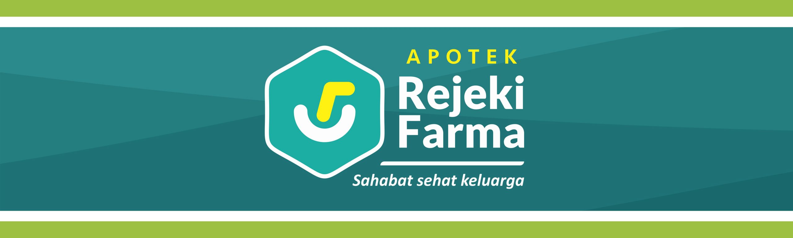 Rejeki Farma Apotek Logo dan Banner Vector