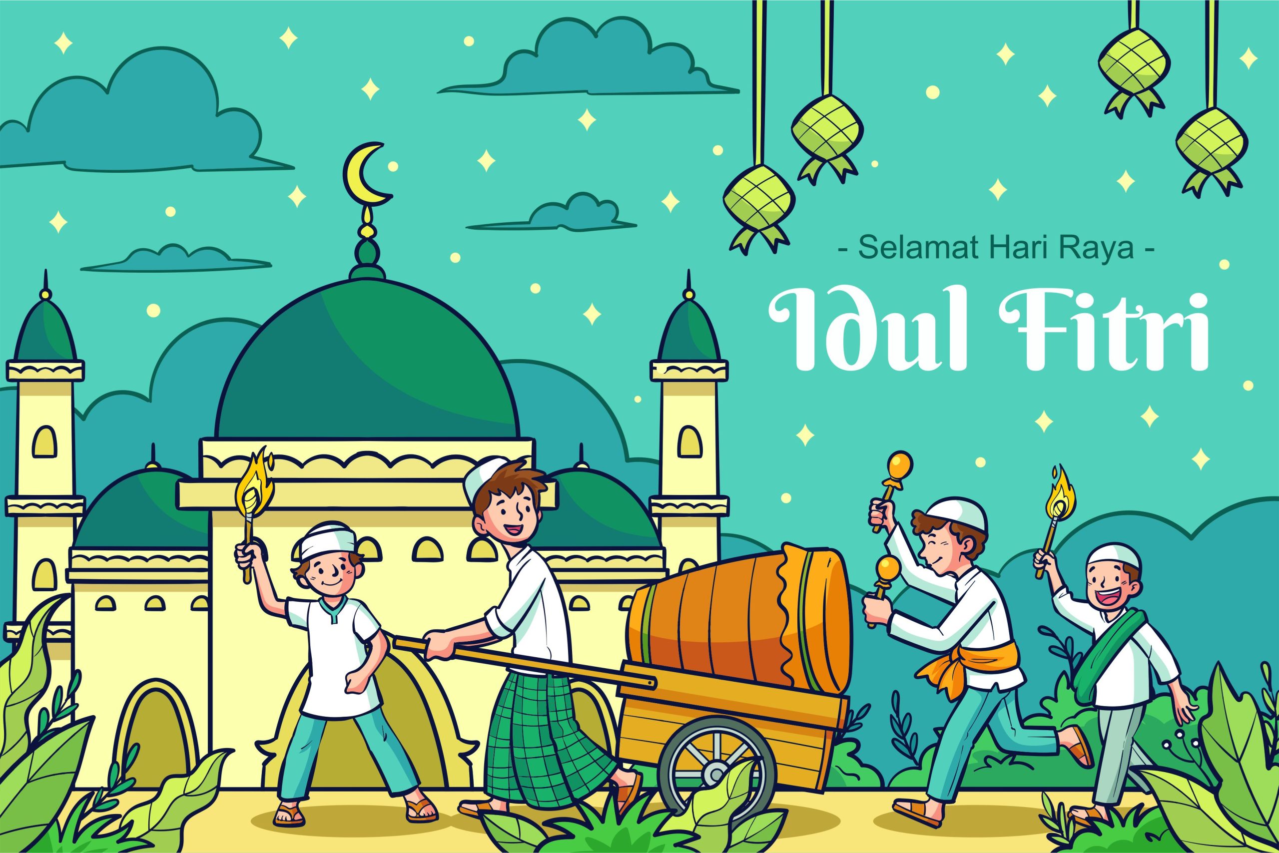 Selamat Hari Raya Idul Fitri 2023 Background