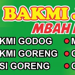 Spanduk Bakmi Jawa Vector CorelDraw