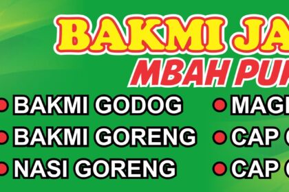 Spanduk Bakmi Jawa Vector CorelDraw