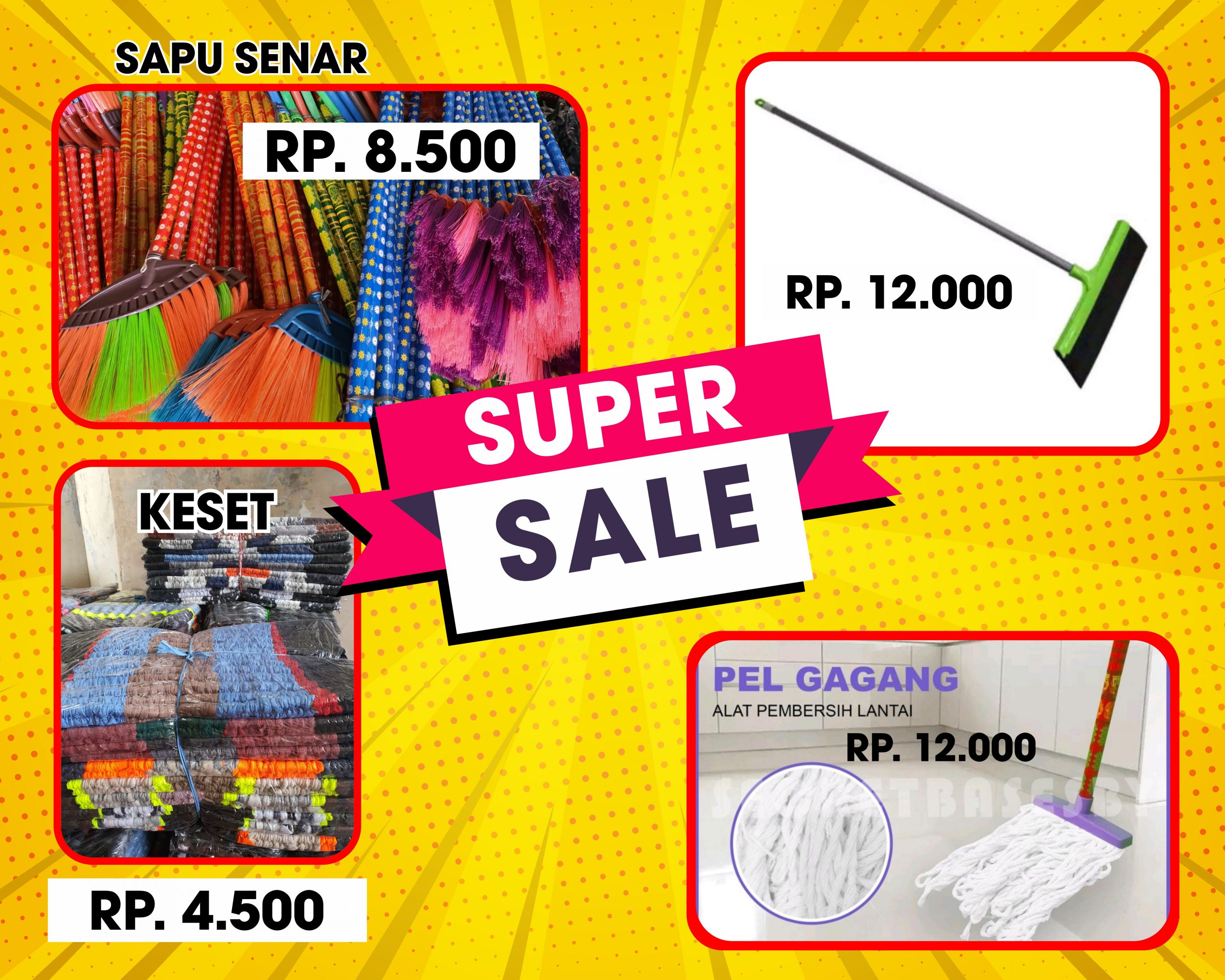 Super Sale Promo Spanduk Banner Vector