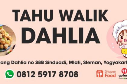 Tahu Walik Dahlia Banner Vector CorelDraw