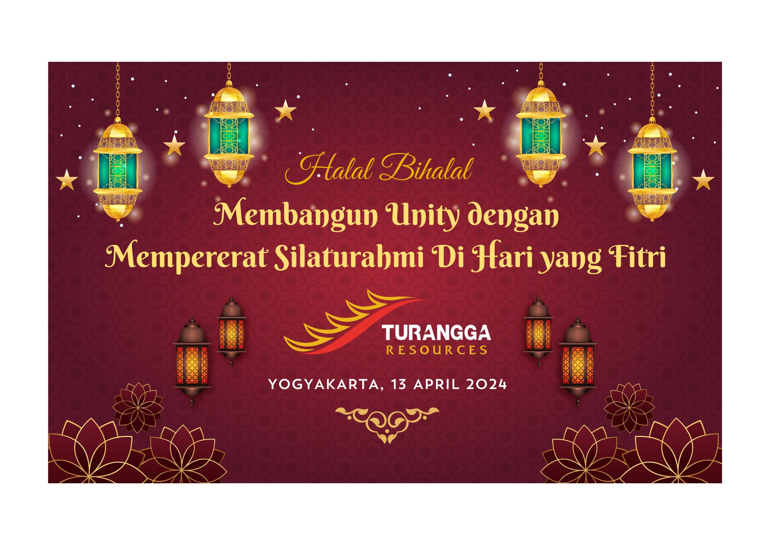 Turangga Halal BIhalal Backdrop Gate Desain