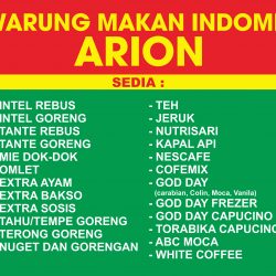 Warung Makan Indomie Arion Banner Warmindo Vector