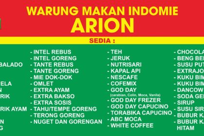 Warung Makan Indomie Arion Banner Warmindo Vector