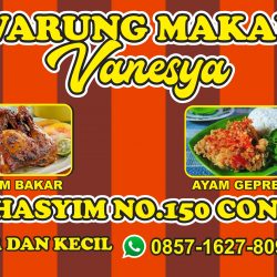 Warung Makan Vanesya Banner Vector CorelDraw