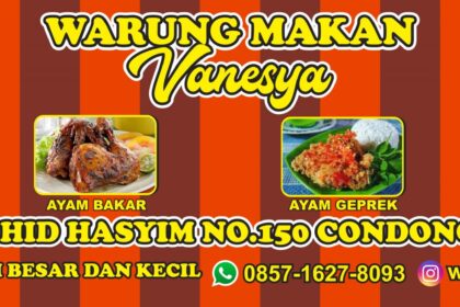 Warung Makan Vanesya Banner Vector CorelDraw