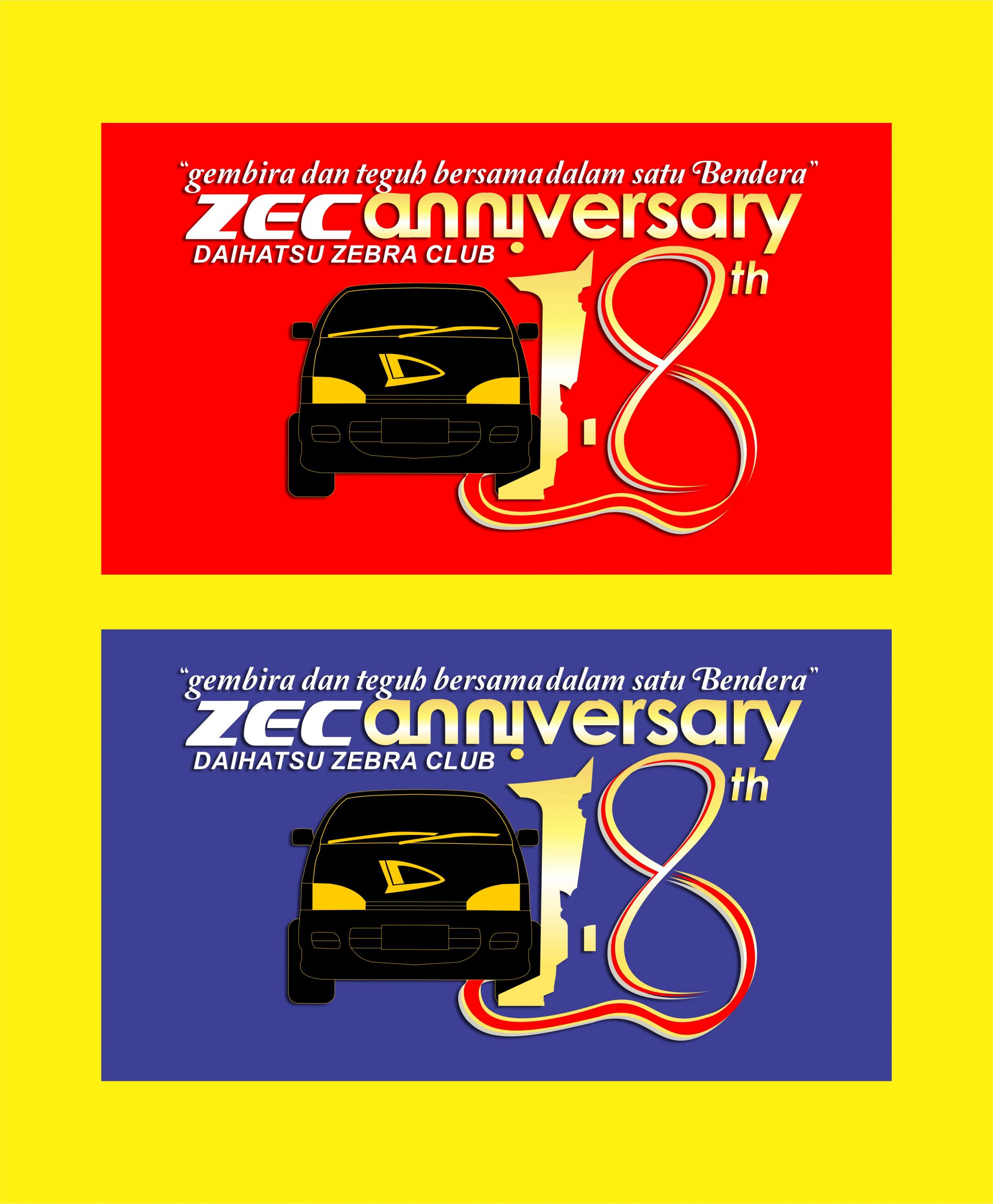 Zec Anniversary 18 Stiker Vector